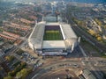 EINDHOVEN, NETHERLANDS - Eindhoven Cityscape with Eindhoven PSV Philips Stadium. Netherlands.