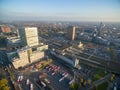 Eindhoven Cityscape, Netherlands. Bus Station and Train Station