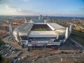 EINDHOVEN, NETHERLANDS - Eindhoven Cityscape with Eindhoven PSV Philips Stadium. Netherlands.