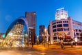 EINDHOVEN, NETHERLANDS - AUGUST 29, 2016: Modern architecture and Philips building in Eindhove Royalty Free Stock Photo