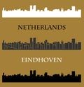 Eindhoven, Netherlands city silhouette