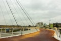 Eindhoven, Netherlands - December 13, 2017: Empty Road And Bicycle Path