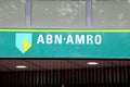 EINDHOVEN, NETHERLANDS - JUNE 5, 2018: Brand name logo ABN AMRO