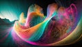 Mesmerizing abstract 3D visualization in multiple colors