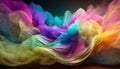 Mesmerizing abstract 3D visualization in multiple colors