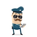 Cop writing a parking ticket Royalty Free Stock Photo