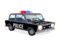 Cop driving police car Royalty Free Stock Photo