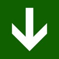 Emergency exit sign symbol green vector Royalty Free Stock Photo