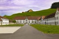 Einsiedeln Abbey outdoor. Switzerland