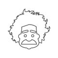 Einstein icon, Professor, scientist logo