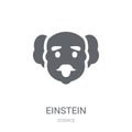 Einstein icon. Trendy Einstein logo concept on white background