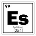 Einsteinium chemical element Royalty Free Stock Photo