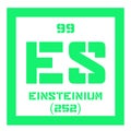 Einsteinium chemical element Royalty Free Stock Photo