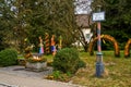 Beautiful Easter decoration in the village EinÃÂ¶d, Baden WÃÂ¼rttemberg, Germany