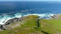 Eire 80 World War II neutrality coast sign. Malin Head, Co. Donegal, Ireland