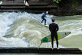 Eisbach Surfer Royalty Free Stock Photo