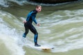 Eisbach Surfer Royalty Free Stock Photo