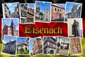 Eisenach German city famous for being the birthplace of the composer Johann Sebastian Bach