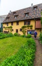Eisenach, Germany - May 28, 2019: Rear garden view of the house where the famous composer and musician J.S. Bach was born in