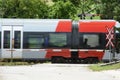 Railway crossing in AltmÃÂ¼nster, Upper Austria, Austria, Europe