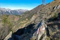 Eisenerzer Reichenstein - Guardpost and alpine mountain landscape near Eisenerz in Styria, Austria. Wanderlust Royalty Free Stock Photo