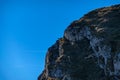 Eisenerzer Reichenstein - A mountain goat in rocky alpine mountain landscape near Eisenerz in Styria, Austria Royalty Free Stock Photo