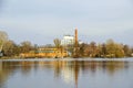 Eiswerde island with the fireworks laboratory in Berlin, Germany Royalty Free Stock Photo