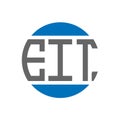 EIT letter logo design on white background. EIT creative initials circle logo concept. EIT letter design Royalty Free Stock Photo