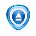 Eject icon blue. Royalty Free Stock Photo