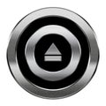 Eject icon silver