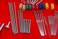 Ejector pins and spring for injection mold