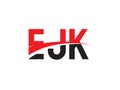 EJK Letter Initial Logo Design Vector Illustration Royalty Free Stock Photo