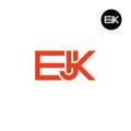 EJK Logo Letter Monogram Design Royalty Free Stock Photo