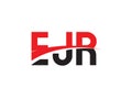 EJR Letter Initial Logo Design Vector Illustration Royalty Free Stock Photo