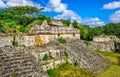 Ek Balam Mayan Archeological Site. Ancient Maya Pyramids and Ruins, Yucatan Peninsula, Mexico.