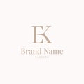 EK logo elegance golden brown