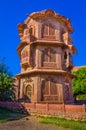 The Ek Thamba Mahal near The `Mandore gardens`, Jodhpur, Rajasthan, India Royalty Free Stock Photo