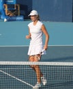 Ekaterina Makarova (RUS) celebrates a point