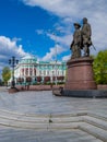 Monument to Vasily Tatishchev and Georg Wilhelm de Gennin, Ekaterinburg, Russia