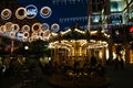 Ekaterininsky Boulevard at night with beautiful illumination