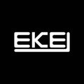 EKE letter logo creative design with vector graphic, EKE Royalty Free Stock Photo