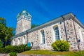 Ekenas church in Finland during a sunny day