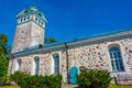 Ekenas church in Finland during a sunny day