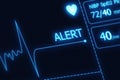 EKG Alert Illustration Royalty Free Stock Photo