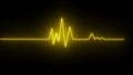 EKG Heart Line Monitor. Health concept. Heart rate on the black background.