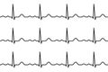 Ekg lines. Heartbeat. Seamless pattern Royalty Free Stock Photo