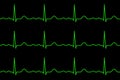 Ekg lines. Heartbeat. Seamless pattern Royalty Free Stock Photo