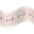 EKG seamless vector pattern Royalty Free Stock Photo