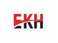 EKH Letter Initial Logo Design Vector Illustration Royalty Free Stock Photo