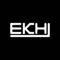EKH letter logo creative design with vector graphic, EKH Royalty Free Stock Photo